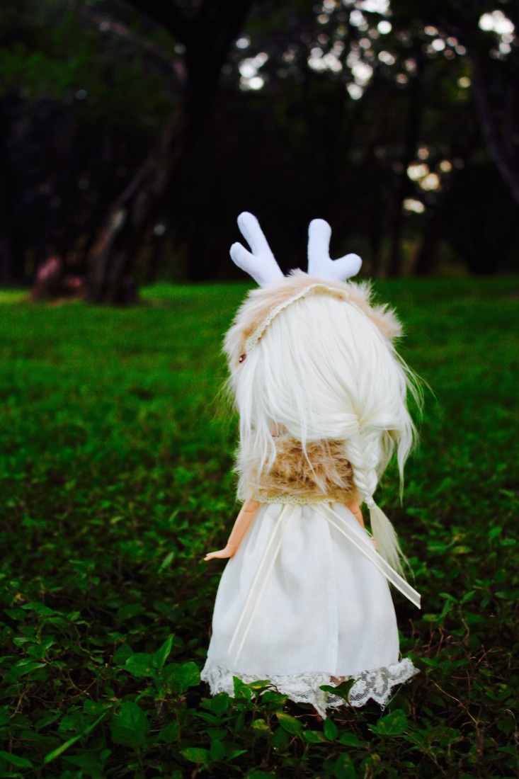Blythe deer from behind