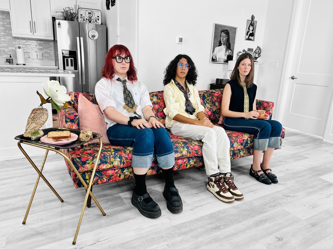 Cool kids in neckties editorial